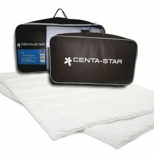 Centa Star Vital Plus Leicht-Bett Sommerdecke 200x200 cm - Bettdecken der Faserrevolution: kuschelig, strapazierfähig und formbeständig mit innovativer Endlosfasertechnologie. Waschbar bis 60°C für einfache Pflege.