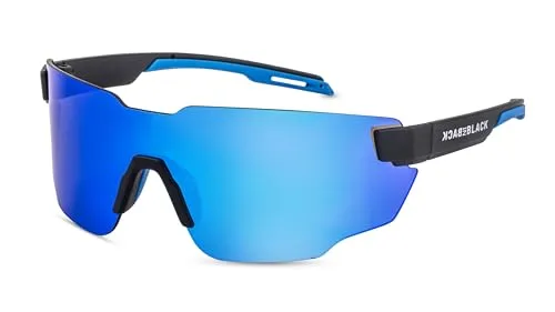 Back in Back Unisex Shield Sportbrille/Schnelle Brille, Fahrradbrille, Sonnenbrillen für Damen & Herren/100% UV-Schutz F2512224
