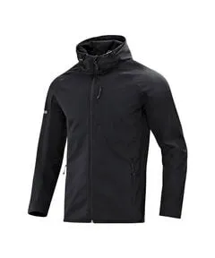 JAKO Herren Softshelljacke Light, schwarz, XXL - Funktionsjacken mit wind- und wasserabweisendem Obermaterial, ideal für Sport und Freizeit, ausgestattet mit Kapuze und praktischen Reißverschlusstaschen.