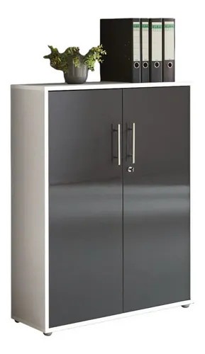 BMG Möbel Aktenschrank Office Edition - 3 OH abschließbar, Hochglanz oder matt - Praktischer Aktenschrank 3 OH in Hochglanz oder matt, abschließbar mit 2 Türen und 1 Einlegeboden. Wählen Sie aus 26 modernen Farbkombinationen für ein stilvolles Büroambiente.