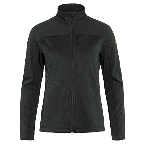Fjällräven Damen Abisko Lite Fleece Jacket W - Fleecejacke für Aktive - Wanderjacke aus recyceltem Polyester, feuchtigkeitsableitend und schnelltrocknend. Mit praktischen Taschen und Daumenschlaufen für optimalen Tragekomfort.