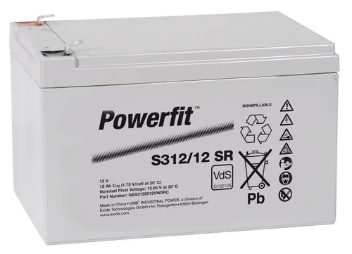 Exide Powerfit S312/12 SR 12V 12Ah AGM Akku von Exide