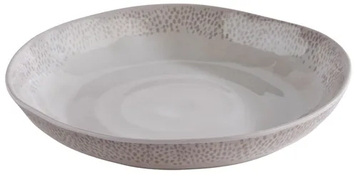 APS Teller FOOTMARK, tief, Durchmesser: 240 mm, weiß/grau