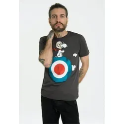 LOGOSHIRT T-Shirt Peanuts - Snoopy Pilot mit lizenziertem Print - Rundhalsshirts mit hochwertigem Siebdruck im Retro-Look, ideal für Snoopy-Fans und bequem aus 100% Baumwolle gefertigt.