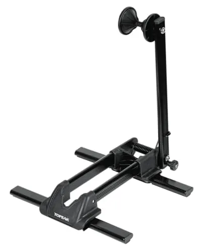 Topeak LineUp Stand Black - Praktischer Klappständer für Fahrräder von 20'' bis 29'', stabilisiert durch einen federbelasteten Arm und ideal zur Aufbewahrung und Präsentation. Max. Tragkraft: 20 kg, faltbar für einfache Lagerung.