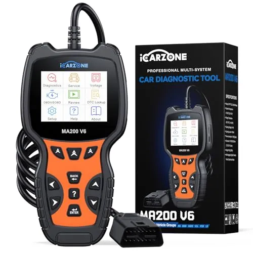 MA200 V6 OBD2 Diagnosegerät für Ben.z/Land Rover/Porsche/BM.W/Volvo/V.A.G, Alle Systemdiagnosen mit 6 Services, Öl/BMS/EPB/SAS/DP-F/TPMS Reset, KFZ Diagnosegerät, Auto VIN, Batterietest, Lebenslange