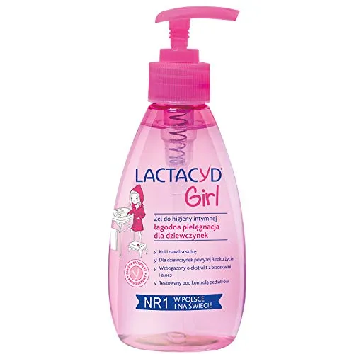 Lactacyd Girl Gel Für Intimhygiene, Schonende Pflege für Mädchen - 200 ml, Pumpe