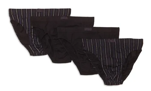 Frank Fields Slip (4-St) schwarz L - Herrenunterhosen aus 100% Baumwolle, bequem und atmungsaktiv, ideal für den täglichen Gebrauch.