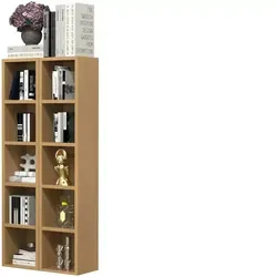 VCM Holz CD DVD Standregal Megosa S - Praktisches Standregal aus Holz für die Aufbewahrung von 160 CDs oder 80 DVDs, ideal für platzsparende Lösungen mit 8 Fachböden und kompakten Maßen.
