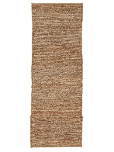 carpetfine Juteteppich Nala Läufer Beige 70x200 cm - Läufer aus 100% Jute, langlebig und pflegeleicht. Ideal für Wohn- und Schlafzimmer, schafft eine gemütliche Wohlfühlatmosphäre.