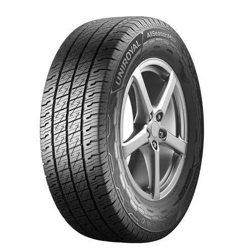 Uniroyal AllSeasonMax 195/70 R15 104R C M+S - Ganzjahresreifen für Transporter, bietet hervorragende Nasshaftung (Klasse A) und niedrige Rollgeräusche (73 dB) für sicheres Fahren bei jedem Wetter.