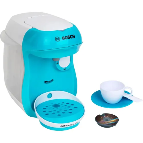 Theo Klein Bosch Tassimo Happy Kaffeemaschine - Kreatives Spielzeug für Kinder ab 3 Jahren, mit Soundeffekten und Wassereinfüllmöglichkeit für realistische Rollenspiele in der Spielküche.