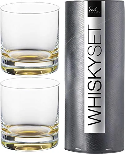 Set 2 Whisky Tumbler 400ml in gold von Eisch