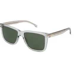 Boss 1598/S Herren-Sonnenbrille - Stilvolle Vollrand-Sonnenbrille - Sonnenbrillen | Graues Acetat-Gestell mit grünen Gläsern, ideal für einen eleganten Look im Freien.
