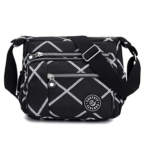 Damen Umhängetasche mit mehreren Taschen, Kuriertasche, Umhängetasche, für den täglichen Einkauf (7)