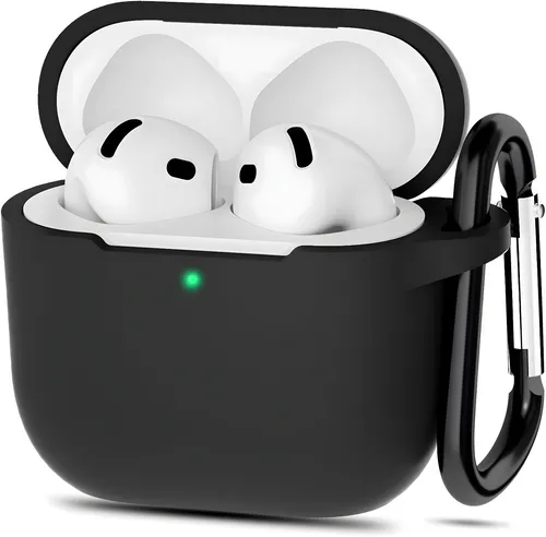 AVANA Apple AirPods 4 Hülle Silikon 360° Schutzhülle Slim Case Tasche Schwarz