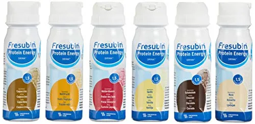 Fresubin Protein Energy Drink Mischkarton, 6X4X - Eiweißgetränke, nährstoffreiche Trinkflasche mit 4800ml für gezielte Unterstützung bei erhöhtem Nährstoffbedarf.