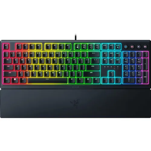 Razer Ornata V3 - Ergonomische Mecha-Membran-Gaming Tastatur, RGB-Beleuchtung und magnetische Handballenauflage für maximales Spielvergnügen