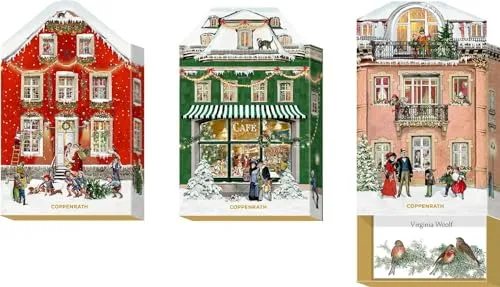 Adventskalender-Schachtel: Weihnachtshaus - Der Preis gilt pro Stück; Motiv nicht frei wählbar