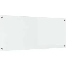 vidaXL Moderne gehärtete Glas-Küchenrückwand 120 x 50 cm in weiß von vidaXL