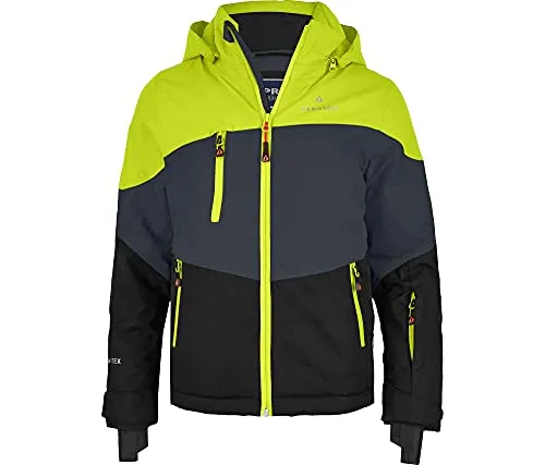 Bergson Skijacke VOLKER neo (maxi) für Kinder - Die extra weite Skijacke VOLKER neo (maxi) sorgt mit 8 cm mehr Umfang für maximale Bewegungsfreiheit und Komfort im Schnee. Ideal für aktive Wintersportler, bietet sie eine sportliche Optik und zuverlässigen Schutz gegen Kälte und Nässe.