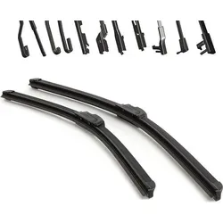 1x ULTRA FLAT Scheibenwischer Wischerblatt Heckwischer Clip GELENKLOS 15-28 Zoll