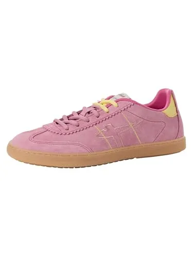 Tamaris Damen Sneaker Low Leder in Pink, Größe 42 EU in pink von Tamaris