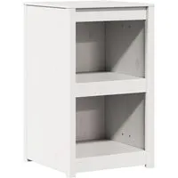 vidaXL Küchenschrank mit Regal Weiß 55 x 55 x 92 cm aus massivem Kiefernholz - Küchenunterschrank mit modernem Design, bietet praktischen Stauraum für Töpfe und Geschirr und sorgt für Ordnung in deiner Küche.