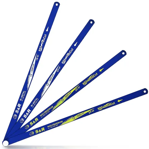 S&R Sägeblätter SET für Bügelsäge 4-tlg