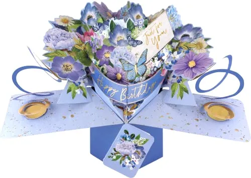 Happy Birthday Just For You Pop-Up-Grußkarte Second Nature 3D-Pop-Up-Karten