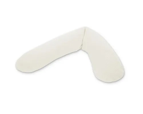 Theraline Stillkissen 190cm inkl. Bezug Creme - Stillkissen & -bezüge mit Dinkelfüllung für optimalen Komfort beim Stillen und Entspannen, made in Germany.