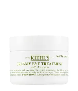 Kiehl's Creamy Eye Treatment with Avocado 28 ml - Augencreme mit Avocado Öl, Bestseller für alle Hauttypen, spendet langanhaltende Feuchtigkeit und glättet Fältchen. Ideal als Make-up Base und auch als feuchtigkeitsspendende Augenmaske verwendbar.