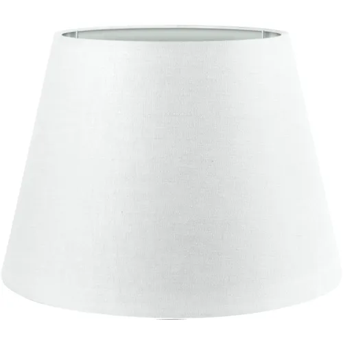 Premium Lampenschirm Stehlampe Hängelampe Weiß Baumwolle E14/E27 L=UØ 25cm