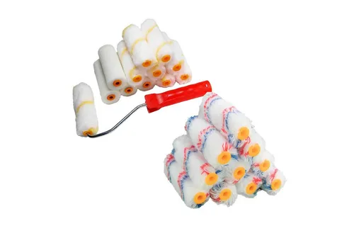 peveha24 Farbwalze XL Anstreichset 23 teilig Steckbügel Farbwalze Plüsch- Schaumwalzen (23-St), für strukturierte und glatte Flächen