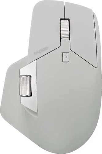 Rapoo MT760L Kabellose Maus in Grau/Weiß - Kabellose Standardmaus mit Bluetooth-Konnektivität, ideal für flexibles Arbeiten ohne Kabelsalat.