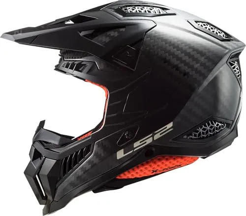 LS2 MX703 C X-Force Motocrosshelm - Schwarz - M - Motorradhelm mit leichter Carbon-Außenschale, optimaler Passform und hervorragendem Schutz. Ideal für anspruchsvolle Motocross-Fahrer.