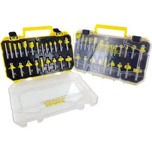 FAMAG HM-Fräser-Satz 22-teilig - Frässtifte Set mit 22 hochwertigen HM-Fräsern, ideal für präzise Holzbearbeitung. Lieferung im praktischen Kunststoffkoffer für einfache Aufbewahrung und Transport.