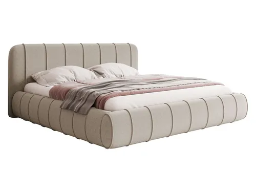 Mirjan24 Polsterbett Kaschmir 140x200 cm – Komfortabel und Stilvoll - Elegantes Polsterbett mit Bettkasten für optimalen Stauraum. Maße: 216 cm x 166 cm, Höhe: 102 cm. Ideal für ein gemütliches Schlafzimmer und einfachen Selbstaufbau.