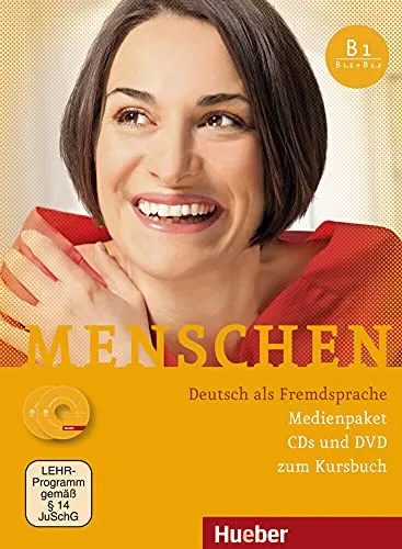 Menschen B1: 3 Audio-CDs und 1 DVD zum Deutsch lernen - Hörbücher für Deutsch als Fremdsprache, ideal zur Verbesserung der Hörverständnisfähigkeiten und zur Unterstützung des Lernprozesses.