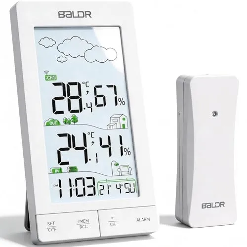 Konsen Wetterstation Funk mit Außensensor – 5