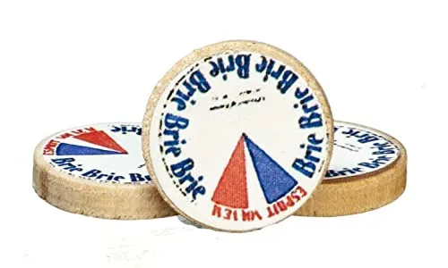 Melody Jane Puppenhaus Brie Käse Set Mit 3 Miniatur Esszimmer Essen Laden Zubehör