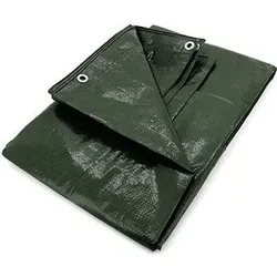 Bauzaunplane 1,76 x 3,41 m grün Typ 4011 - Weiß