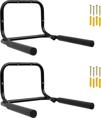 Wellgro Fahrradhalter 2x Wand Fahrradhalter - Stabiler Stahl für Ihre Fahrräder - Fahrradwandhalterungen, ideal zur platzsparenden Aufbewahrung Ihrer Fahrräder, gefertigt aus robustem Stahl für maximale Stabilität und Sicherheit.