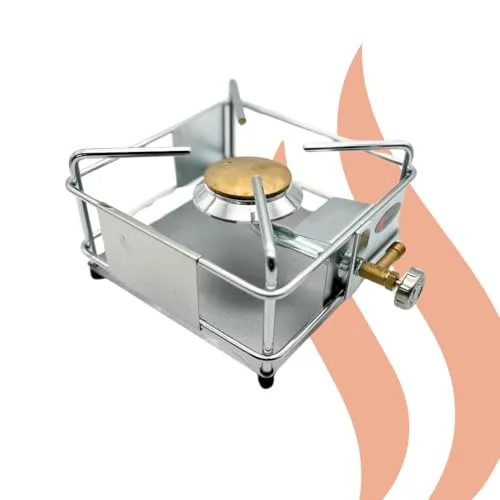 Jaeger Räuchereiprodukte | Gaskocher 2,5 kW für Räucherofen bis 110 cm | mit Schlauch & Druckminderer | präzise regulierbar | Propangas-Brenner | leicht, robust & sofort einsatzbereit