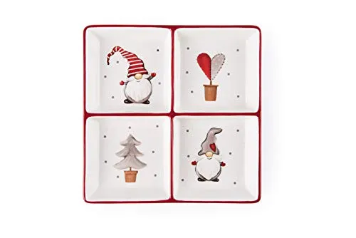 Excelsa Gnomo Teller mit 4 Fächern von Excelsa