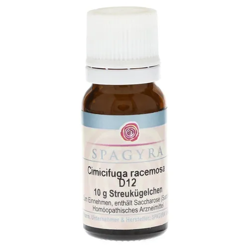 Cimicifuga Racemosa D12 10 G - Homöopathisches Produkt in praktischer Globuli-Form, ideal für die einfache Dosierung. Enthält Sucrose.