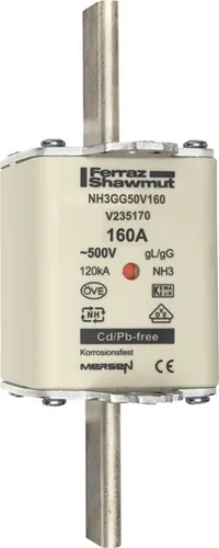 Mersen NH-Sicherungseinsatz SF NH3GG50V160 Niederspannung Hochleistung V235170