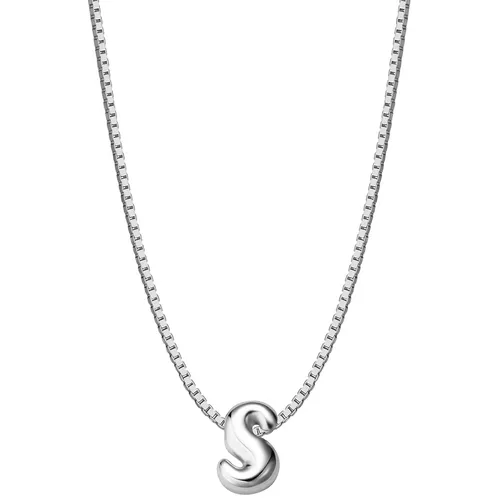 Glanzstücke München Damen Halskette Buchstabe S aus Sterling Silber - Elegante Halskette mit Buchstabenmotiv, aus hochwertigem Sterlingsilber, perfekt für jeden Anlass und vielseitig kombinierbar.