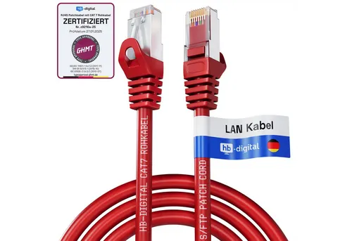 Netzwerkkabel Rot von HB-DIGITAL