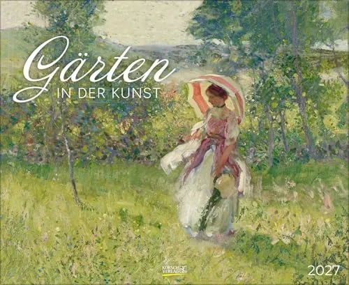 Korsch Verlag Wandkalender Gärten in der Kunst 2027 - Erlebe die Schönheit der Natur mit unserem großformatigen Kunstkalender. Meisterwerke berühmter Künstler bringen die Magie der Gärten direkt zu dir. Ideal für Kunst- und Gartenliebhaber, mit hochwertigem Druck und FSC-zertifiziertem Papier.